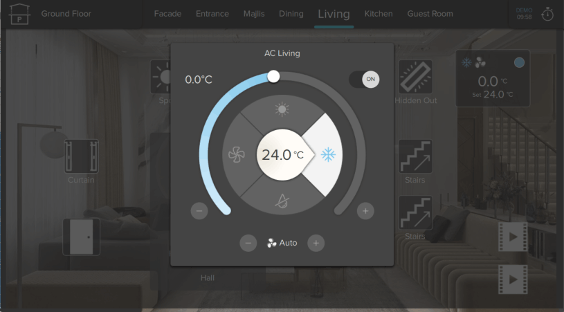 AC control with air conditioning gateway